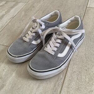 Vans Old Skool Gray Suede White